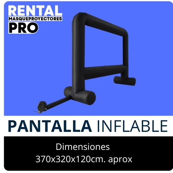 Pantalla inflable de 370x320CM